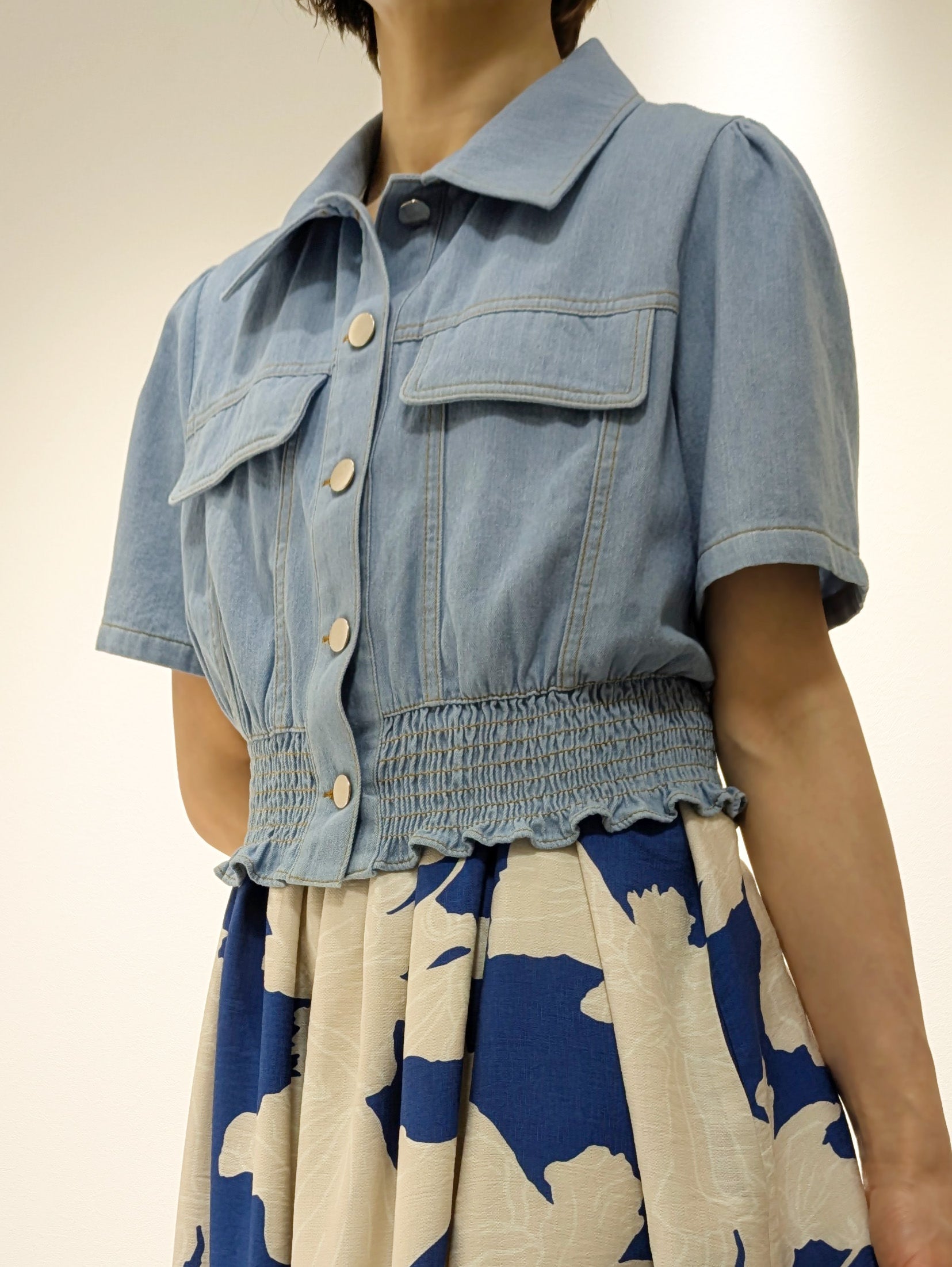 Dungaree short jacket