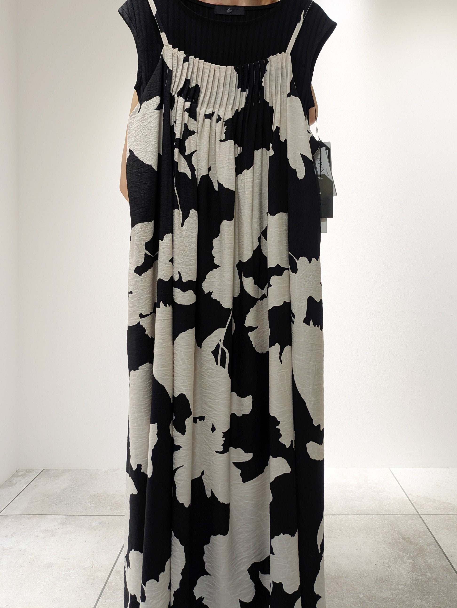 Botanical print camisole dress