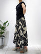 Big Flower print Tuck Skirt