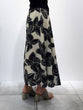 Big Flower print Tuck Skirt