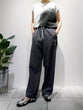 Color-blocked piping pants