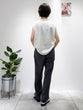 Color-blocked piping pants
