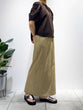 Stretch twill pencil skirt