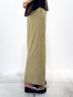 Stretch twill pencil skirt