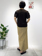 Stretch twill pencil skirt