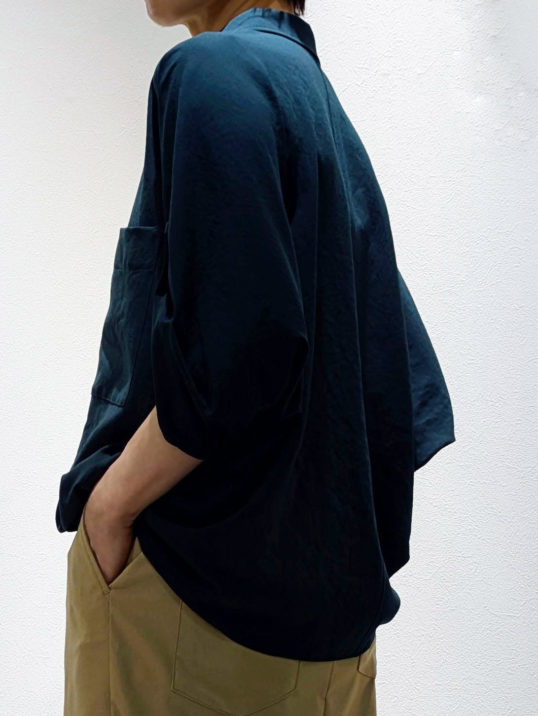Draped shirt