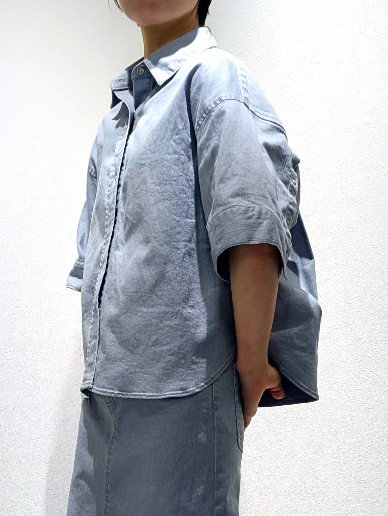Half Sleeve Denim Shirt