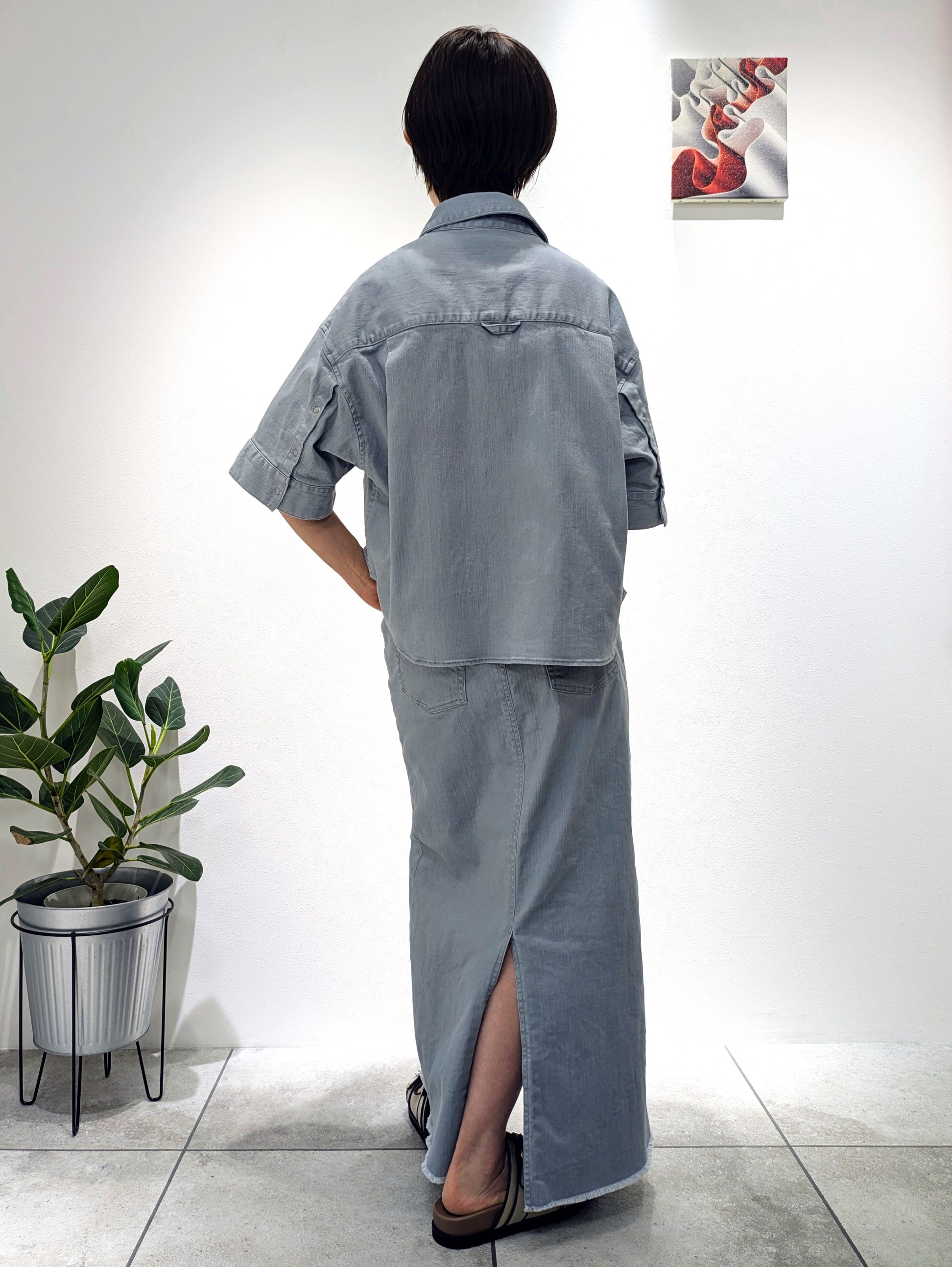 Half Sleeve Denim Shirt
