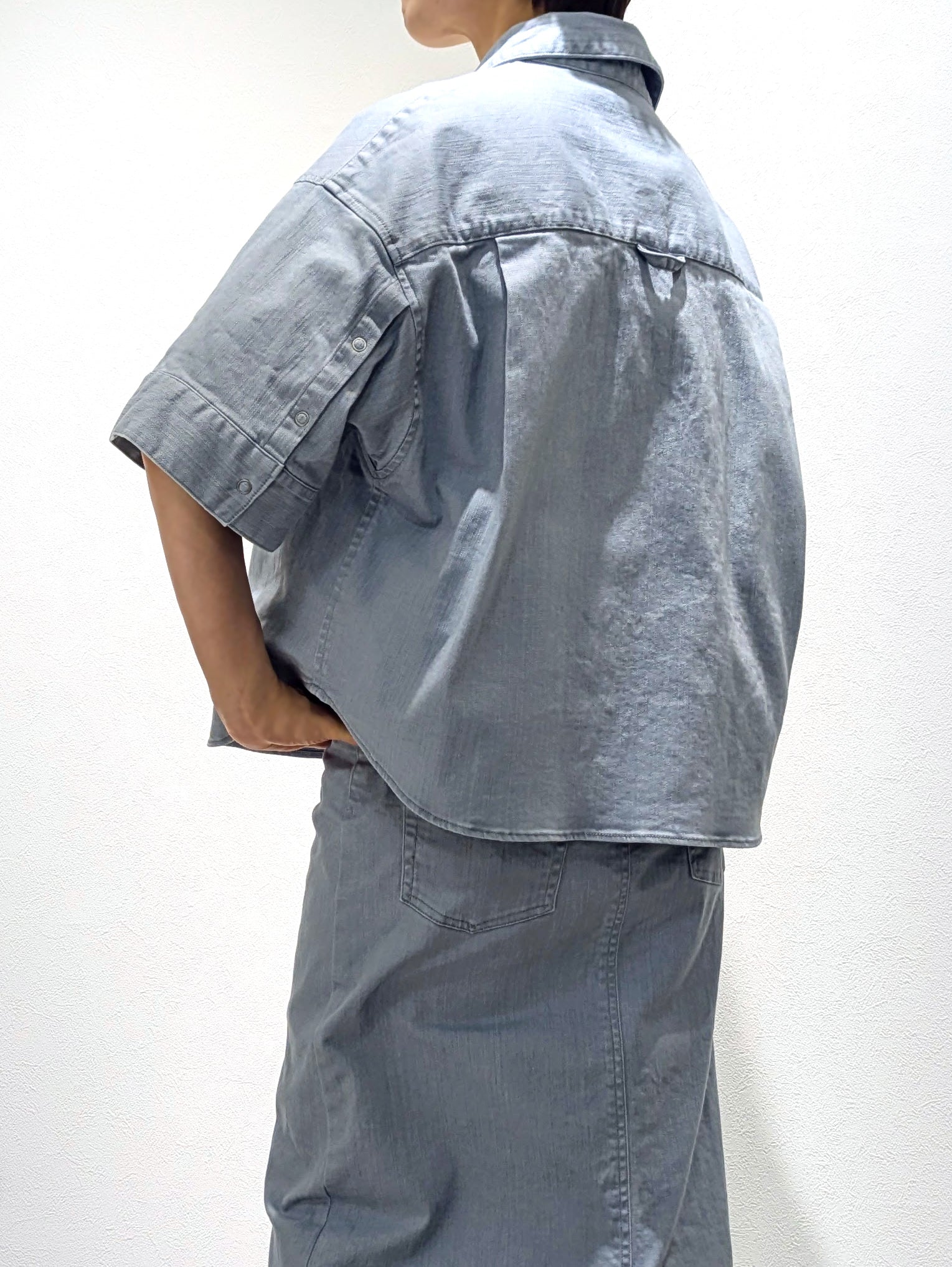 Half Sleeve Denim Shirt