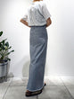 Denim maxi tight skirt