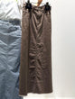 Denim maxi tight skirt