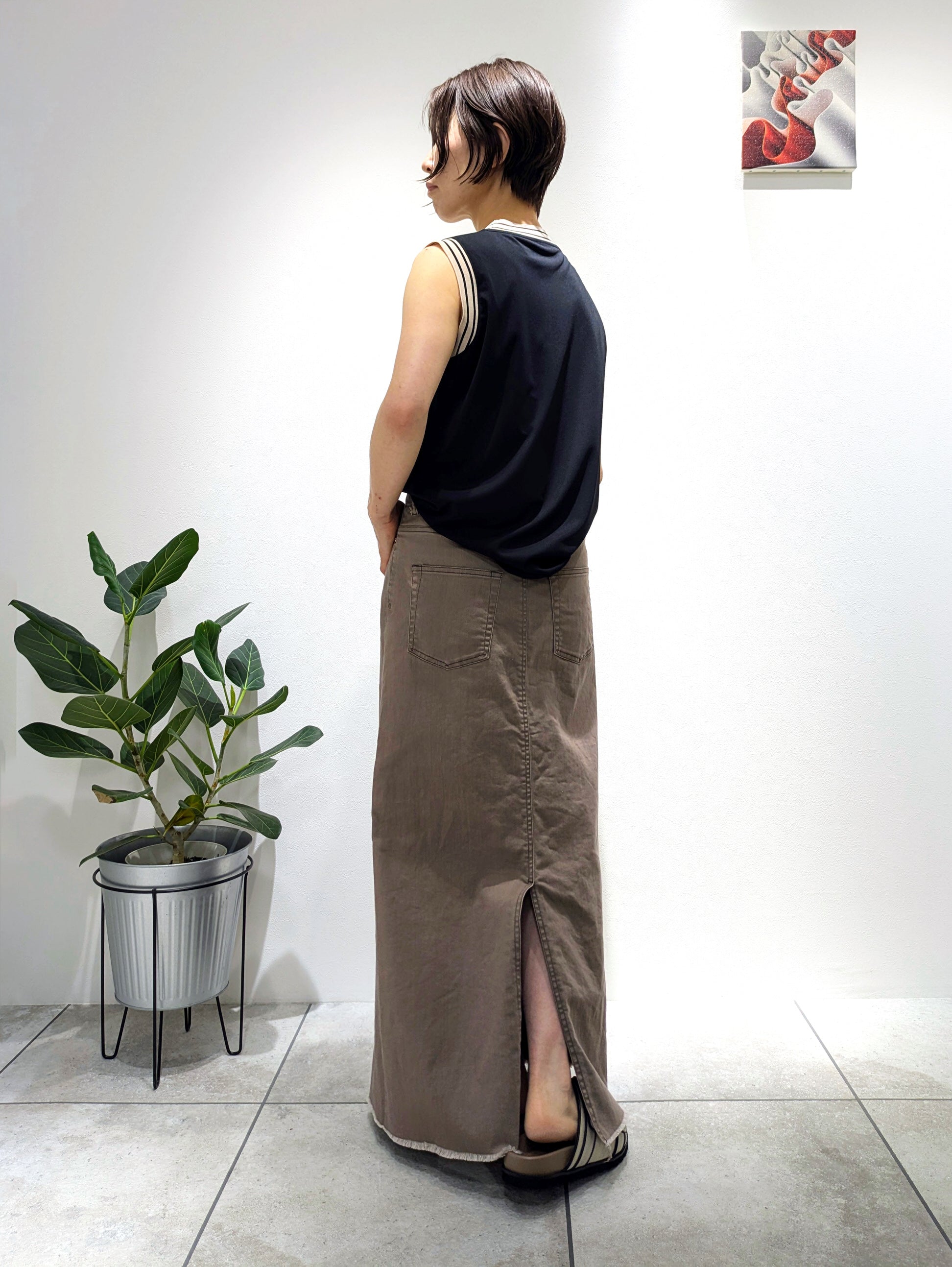 Smooth jersey tank top