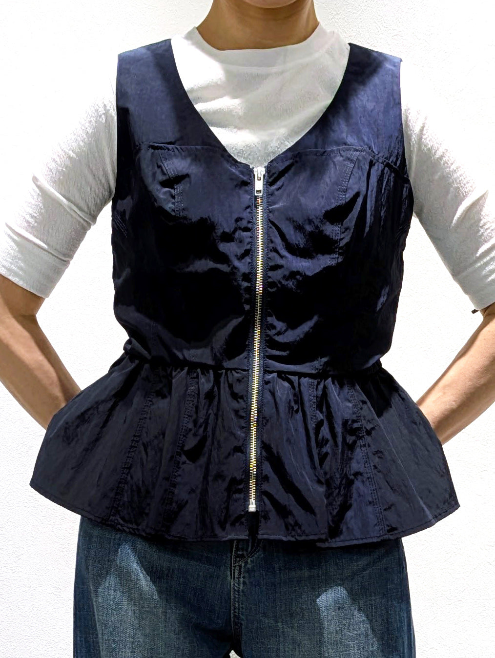 satin corset blouse
