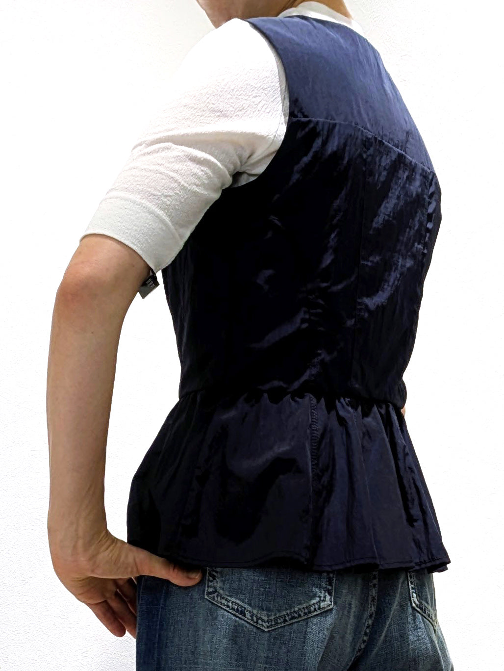 satin corset blouse