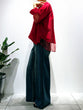 Cotton silk sheer blouse
