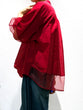 Cotton silk sheer blouse