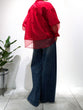 Cotton silk sheer blouse