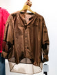 Cotton silk sheer blouse