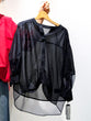 Cotton silk sheer blouse
