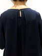 Satin twill half sleeve pullover