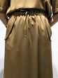 Satin twill wrap skirt