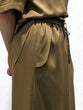 Satin twill wrap skirt