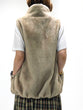 Stand Collar Eco Fur Gilet
