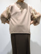 Jacquard Sleeve Pullover