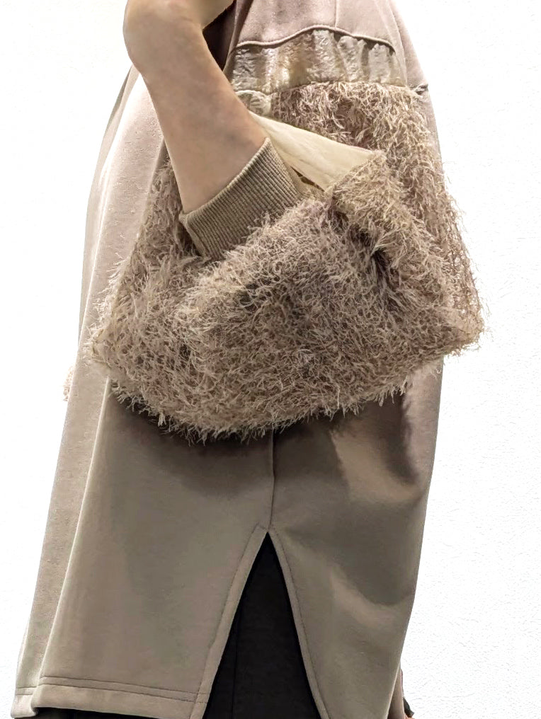 Jacquard Sleeve Pullover