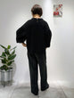 Jacquard Sleeve Pullover