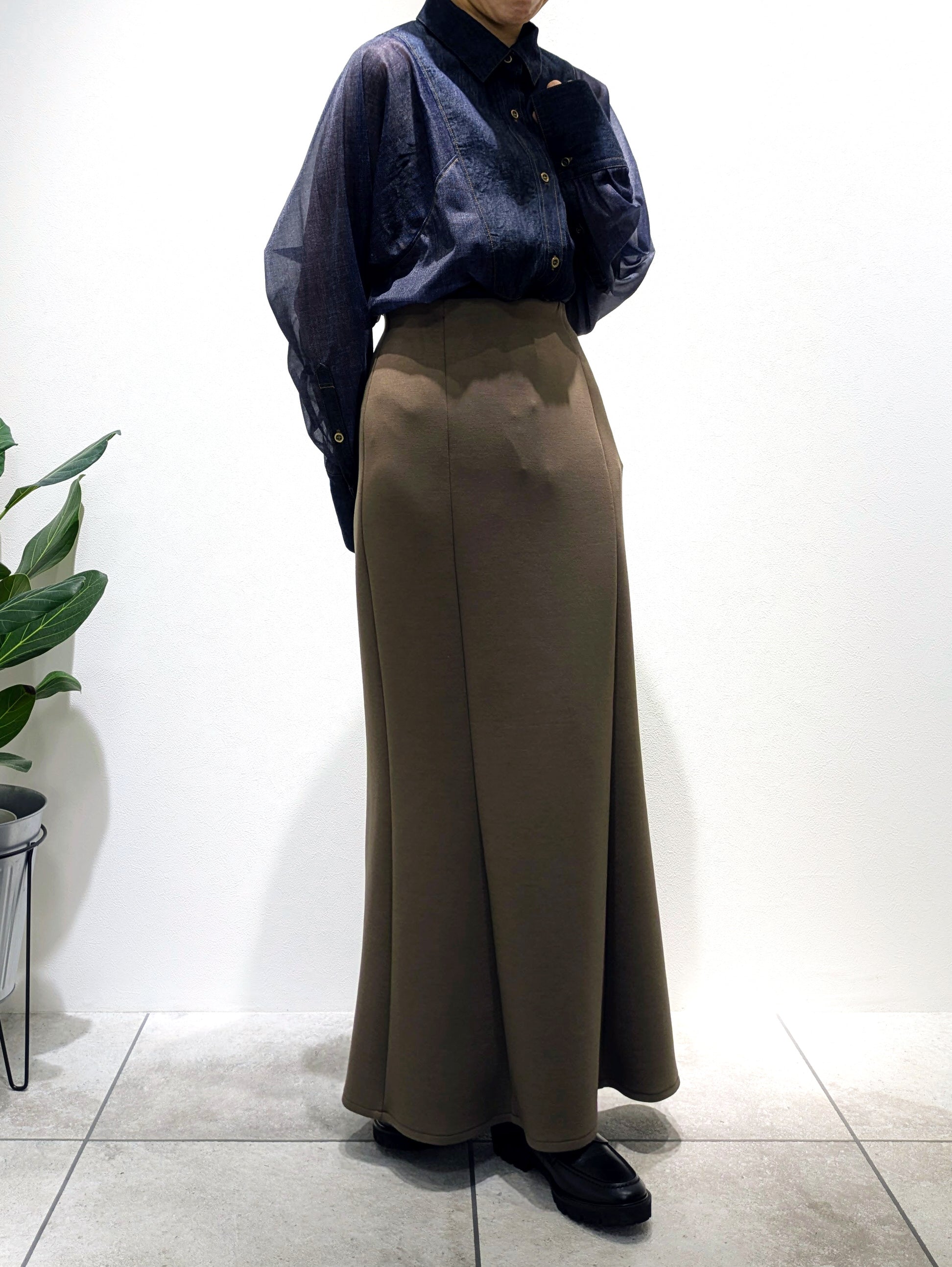 Soft Cardboard Knit Mermaid Skirt