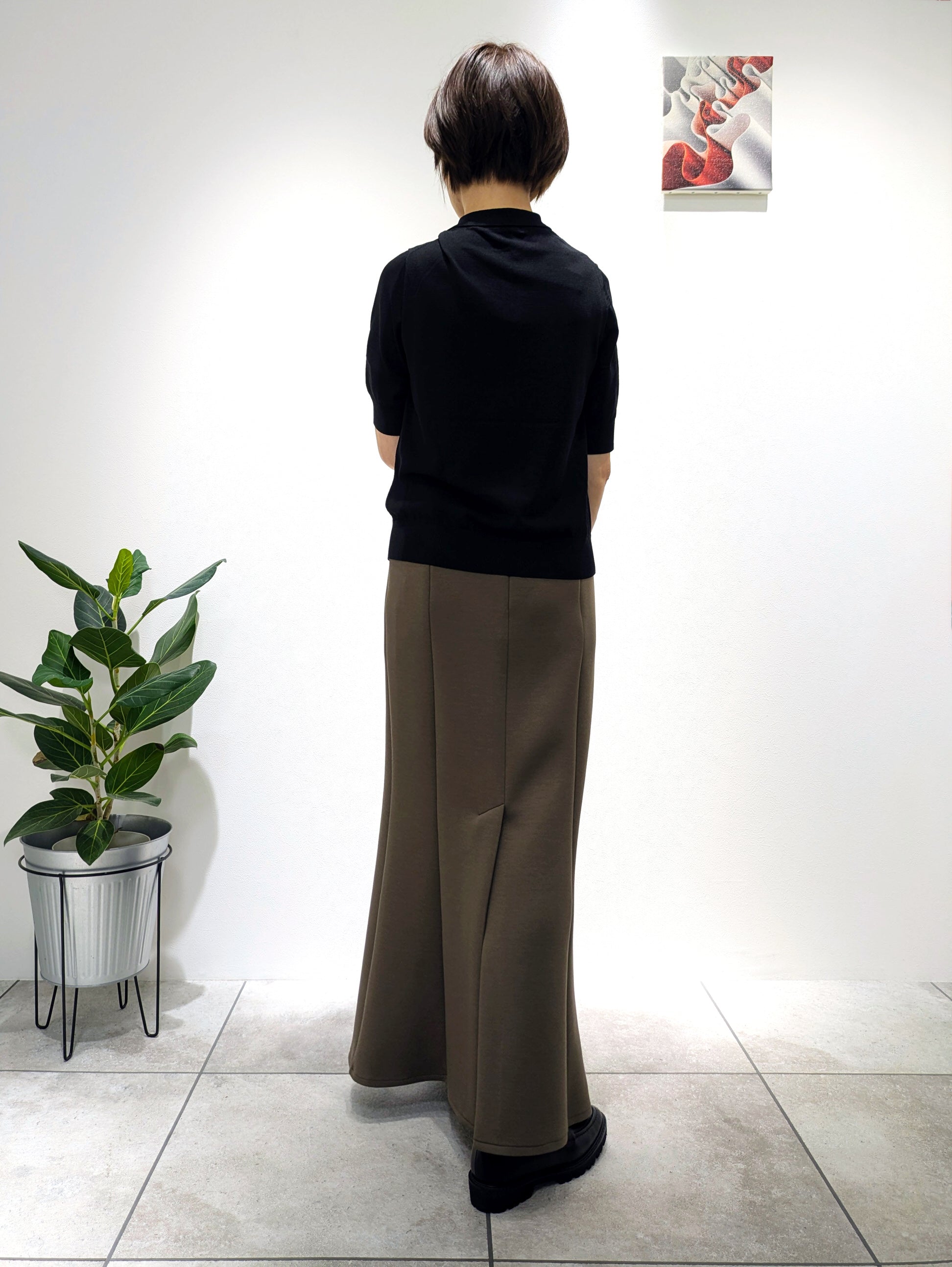 Soft Cardboard Knit Mermaid Skirt