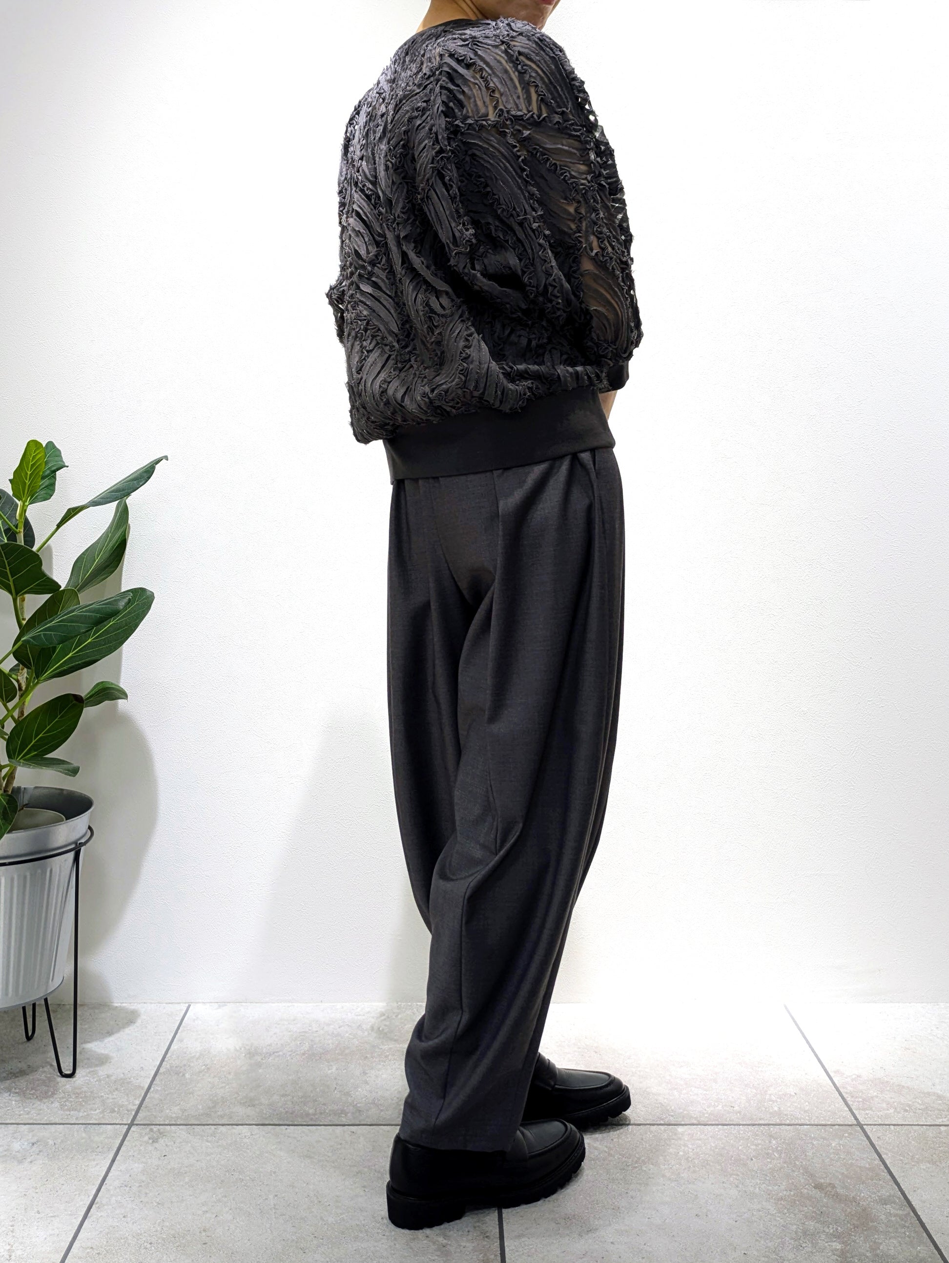 Tulle lace pullover