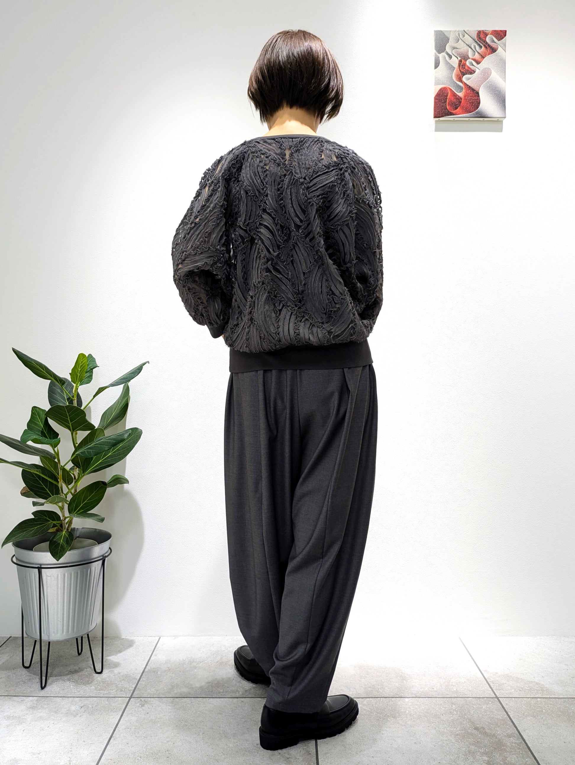 Tulle lace pullover