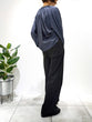 Tie ribbon gathered blouse