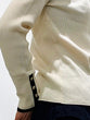 Non-tingling crew neck rib knit