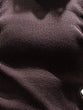 Non-tingling crew neck rib knit