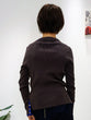 Non-tingling crew neck rib knit
