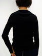Non-tingling crew neck rib knit