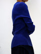 Non-tingling crew neck rib knit