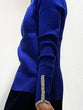 Non-tingling crew neck rib knit