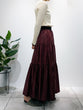 tiered taffeta skirt