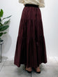tiered taffeta skirt