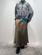 Sheer knit cardboard blouson