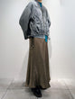 Sheer knit cardboard blouson