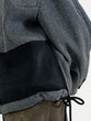 Sheer knit cardboard blouson