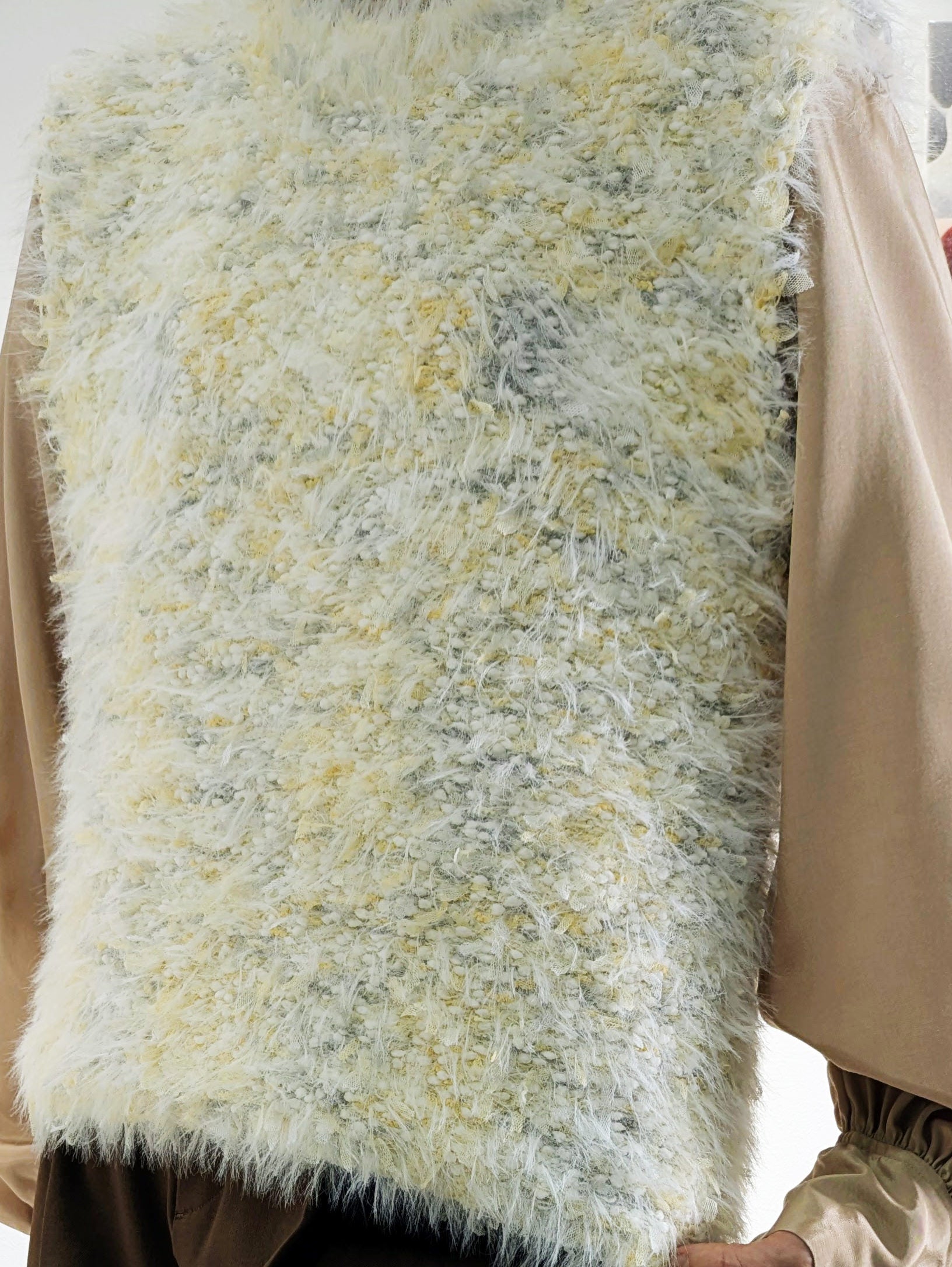 Feather tulle vest