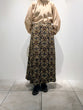 Art Flower Print Skirt