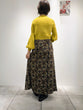 Art Flower Print Skirt