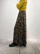 Art Flower Print Skirt